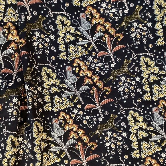 J. Crew Point Sure Jungle Print Crepe Wide Leg Pant size 6 - Picture 9 of 12